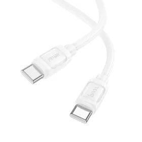 USB C - USB C kábel Hoco PD 5A 240W 1 m X115 fehér-6942007652025 2 kép