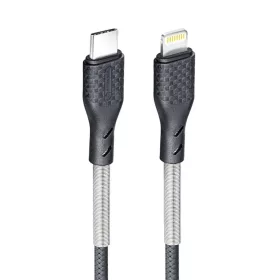 USB-C Lightning kábel Forcell F-Energy PD 3A 27W Carbon 1 m CB-01C fe-5903396152306 2 kép