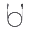 USB-C Lightning kábel Forcell F-Energy PD 3A 27W Carbon 1 m CB-01C fe-5903396152306 3 kép