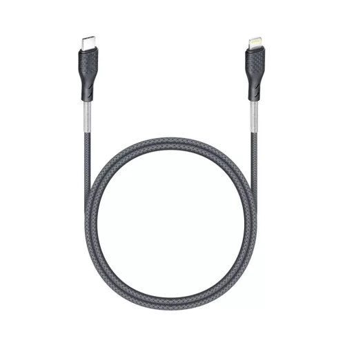 USB-C Lightning kábel Forcell F-Energy PD 3A 27W Carbon 1 m CB-01C fe-5903396152306 3 kép