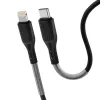 USB-C Lightning kábel Forcell F-Energy PD 3A 27W Carbon 1 m CB-01C fe-5903396152306 6 kép