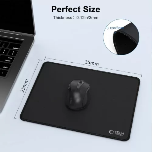 TECH-PROTECT A100 egérpad 35 x 25CM fekete-5906302334865 8 kép