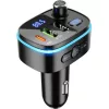 Hoco E62 Fast Bluetooth FM Transmitter és Autós Töltő, Fekete