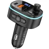 Hoco E62 Fast Bluetooth FM Transmitter és Autós Töltő, Fekete-6931474756299 3 kép