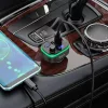 Hoco E62 Fast Bluetooth FM Transmitter és Autós Töltő, Fekete-6931474756299 5 kép