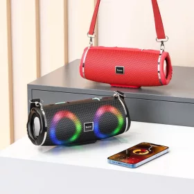 Bluetooth Hangszóró Hoco HC12, 10W, RGB, Vízálló, Fekete-6931474765789 2 kép