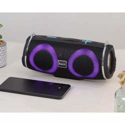 Bluetooth Hangszóró Hoco HC12, 10W, RGB, Vízálló, Fekete-6931474765789 3 kép