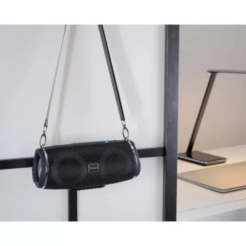Bluetooth Hangszóró Hoco HC12, 10W, RGB, Vízálló, Fekete-6931474765789 5 kép