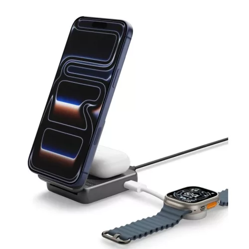 SPIGEN ESSENTIAL EF302MOQ Qi2.2 2IN1 MÁGNESES MAGSAFE VEZETÉK NÉLK�-8800283315318 2 kép