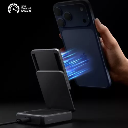SPIGEN ESSENTIAL EF302MOQ Qi2.2 2IN1 MÁGNESES MAGSAFE VEZETÉK NÉLK�-8800283315318 8 kép