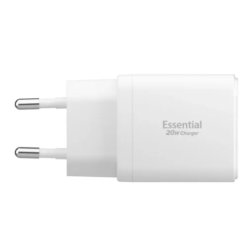 Fehér Spigen Essential EE202EU 2-portos hálózati töltő 20W-8809971235297 3 kép