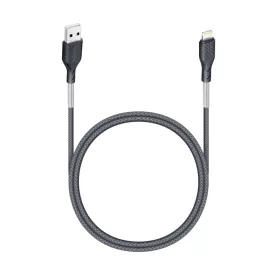 Forcell F-Energy 2,4A 12W Lightning USB kábel Carbon 1 m CB-01A feket-5903396152320 1 kép