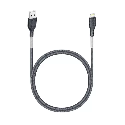 Forcell F-Energy 2,4A 12W Lightning USB kábel Carbon 1 m CB-01A feket-5903396152320 1 kép