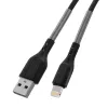 Forcell F-Energy 2,4A 12W Lightning USB kábel Carbon 1 m CB-01A feket-5903396152320 2 kép