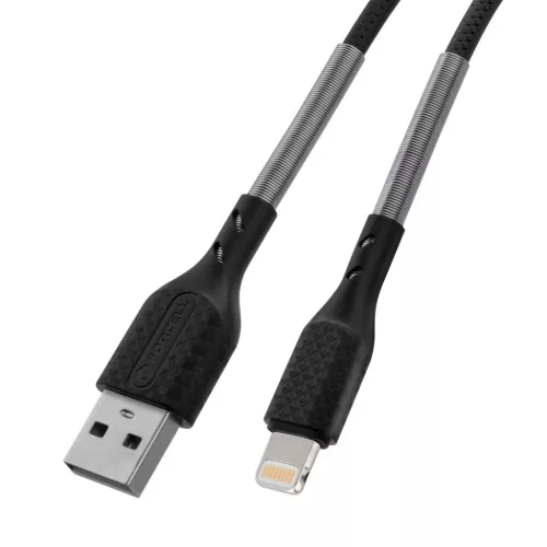 Forcell F-Energy 2,4A 12W Lightning USB kábel Carbon 1 m CB-01A feket-5903396152320 2 kép