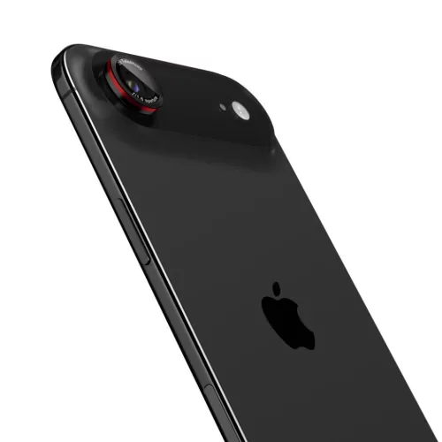 iPhone 17 Air Spigen Optik Pro L-Series üvegfólia fekete/piros-8800283309942 3 kép