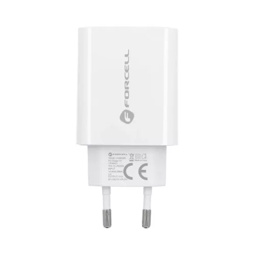 Forcell F-Energy USB C QC4.0 PD 3A 20W + kábel USB C Lightning fehér-5903396072451 2 kép