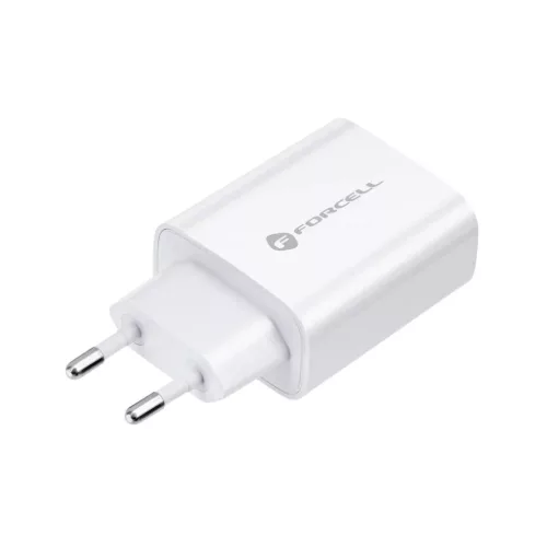 Forcell F-Energy USB C QC4.0 PD 3A 20W + kábel USB C Lightning fehér-5903396072451 3 kép