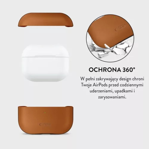 Apple AirPods Pro 3 Tech-Protect NaturalFit Barna tok-5906302333240 5 kép