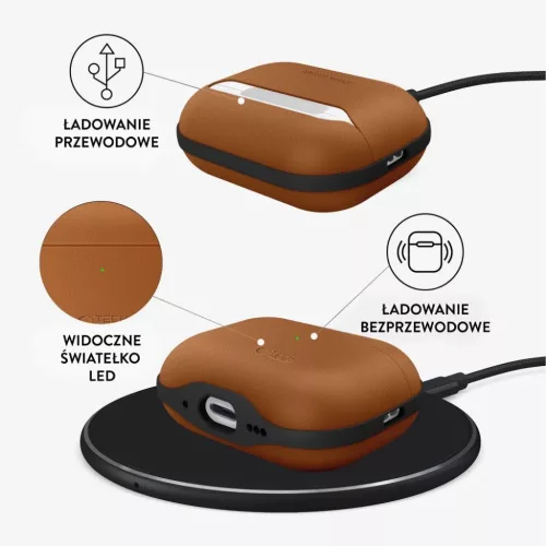 Apple AirPods Pro 3 Tech-Protect NaturalFit Barna tok-5906302333240 6 kép