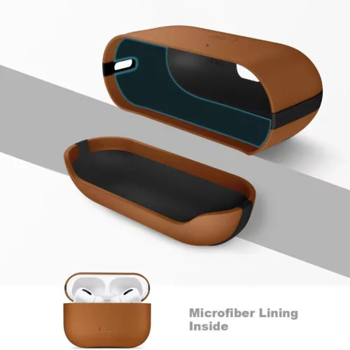Apple AirPods Pro 3 Tech-Protect NaturalFit Barna tok-5906302333240 8 kép