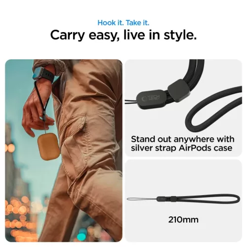 Apple AirPods Pro 3 Tech-Protect NaturalFit Barna tok-5906302333240 10 kép