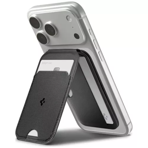 Spigen S314-2 Slim Fold Tripod Wallet Magsafe fekete-8800283315387 9 kép
