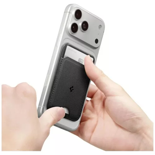 Spigen S314-1 Slim Fold Tripod Wallet Magsafe Fekete-8800283315370 6 kép
