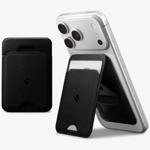 Spigen S314-1 Slim Fold Tripod Wallet Magsafe Fekete-8800283315370 7 kép