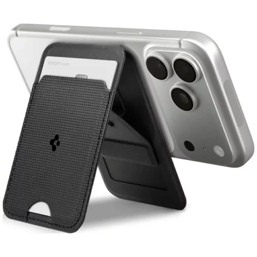 Spigen S314-1 Slim Fold Tripod Wallet Magsafe Fekete-8800283315370 10 kép