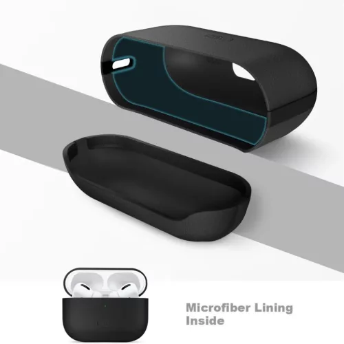 Apple AirPods Pro 3 Tech-protect Naturalfit fekete tok-5906302333257 8 kép