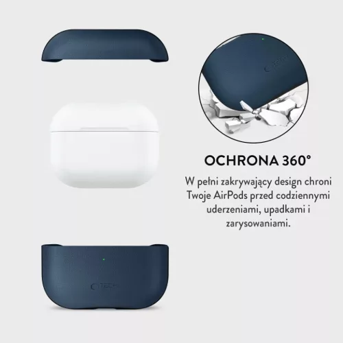Apple AirPods Pro 3 Tech-protect Naturalfit Sötétkék tok-5906302333264 6 kép