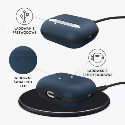 Apple AirPods Pro 3 Tech-protect Naturalfit Sötétkék tok-5906302333264 7 kép