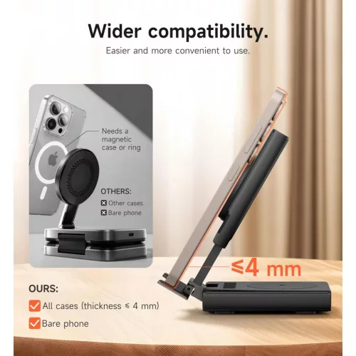 SURITCH 3in1 töltőállomás Samsunghoz, 15W összecsukható vezeték-6977140252924 4 kép