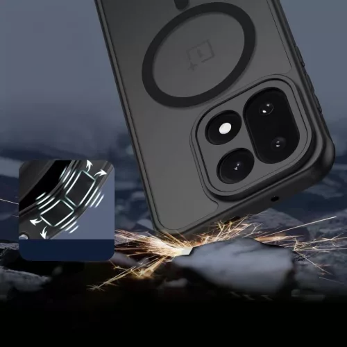 OnePlus 15 Tech-Protect Magmat Magsafe Matt Fekete tok-5906302352449 4 kép