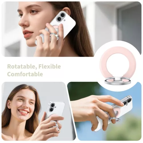 Baby Pink Tech-protect Mmr500 Mágneses Magsafe Telefontartó gyűrű-5906302368686 7 kép
