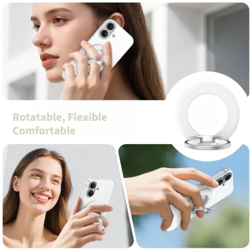 Tech-védelem MMR500 Mágneses Magsafe Telefon Gyűrű Fehér-5906302368679 7 kép