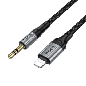 Lightning to 3.5mm Audio Kábel Hoco UPA33A, 1.5m, Fekete-6942007663809 2 kép