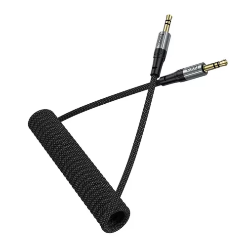 Lightning to 3.5mm Audio Kábel Hoco UPA33A, 1.5m, Fekete-6942007663809 4 kép