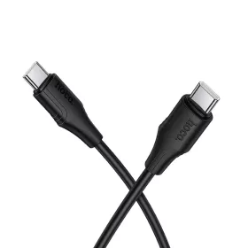 USB-C to USB-C Kábel Hoco X124, 60W, 3A, 1m, Fekete