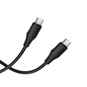 USB-C to USB-C Kábel Hoco X124, 60W, 3A, 1m, Fekete-6942007664448 2 kép