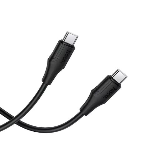 USB-C to USB-C Kábel Hoco X124, 60W, 3A, 1m, Fekete-6942007664448 2 kép