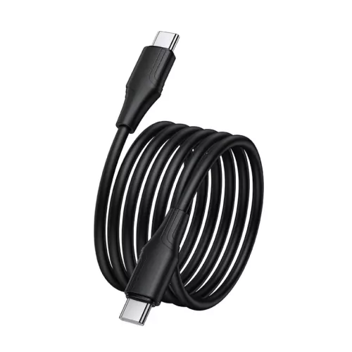 USB-C to USB-C Kábel Hoco X124, 60W, 3A, 1m, Fekete-6942007664448 3 kép