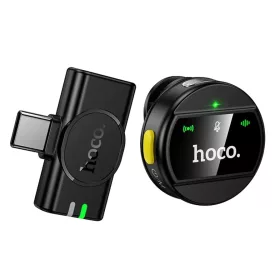 Vezeték nélküli mikrofon Hoco L21, USB-C, Fekete
