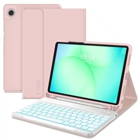   Samsung Galaxy Tab A9+ / A11+ Plus 11.0 X210 / X215 / X216 / X230 / X235 / X236 rózsaszín tok  TECH-PROTECT Billentyűzettel