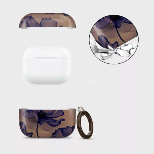 Apple AirPods Pro 1 / 2 Tech-protect Lamano Bársony Éjszaka tok-5906302352593 4 kép