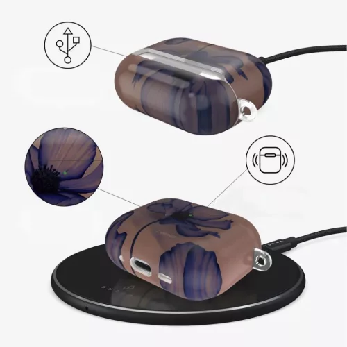Apple AirPods Pro 1 / 2 Tech-protect Lamano Bársony Éjszaka tok-5906302352593 5 kép