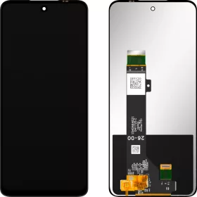   LCD kijelző modul MP Motorola Moto G13 / G23 / G34 / G53, keret nélkül, utángyártott, fekete üvegfólia