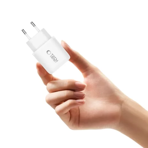 Tech-Protect NCA45W-GAN 2-portos hálózati töltő Pd 45W / Qc3.0 Feh-5906302335985 5 kép