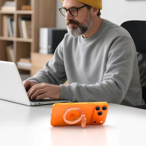 Tech-protect Mmr400 Lamano Mágneses Magsafe Telefon Gyűrű Rózsasz�-5906302335978 3 kép